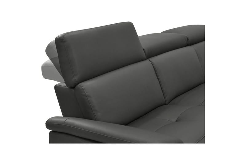 Hjørnesofa 3-personers Pareli Sort, PU, Højre elektrisk liggestol - Sort, PU, Højre elektrisk liggestol - Møbler - Sofaer - Recliner sofaer