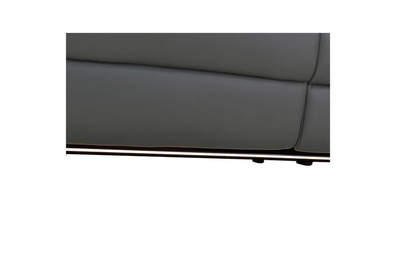 Hjørnesofa 3-personers Pareli Grå, PU, Højre manuel liggestol - Grå, PU, Højre manuel liggestol - Møbler - Sofaer - Recliner sofaer