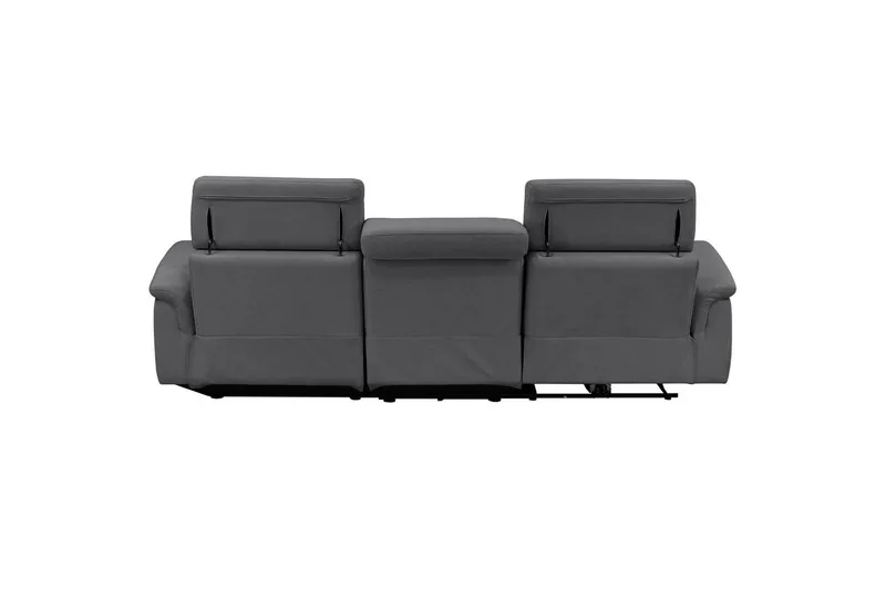 Hjørnesofa 3-personers Pareli Antracit, Søndagsstof, Højre manuel liggestol - Antracit, Søndagsstof, Højre manuel liggestol - Møbler - Sofaer - Recliner sofaer