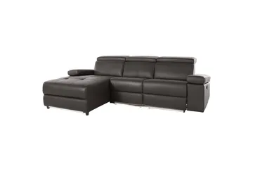 Hjørnesofa 3-personers Rayland Brun, PU, Venstre Manuel Tilbagelæner