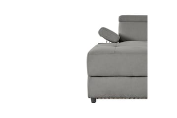 Hjørnesofa 3-personers Rayland Grå, Søndagsstof, Venstre Elektrisk Tilbagelæner - Grå, Søndagsstof, Venstre Elektrisk Tilbagelæner - Møbler - Sofaer - Recliner sofaer