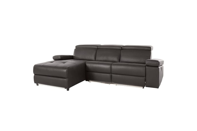 Hjørnesofa 3-personers Rayland Brun, Læder/PU, Venstre Elektrisk Tilbagelæner, Brun, Læder/PU, Venstre Elektrisk Tilbagelæner