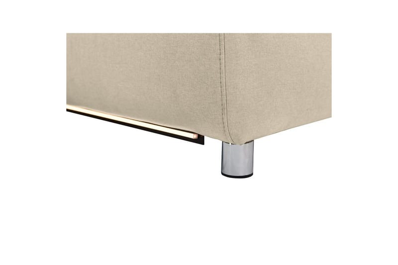 Hjørnesofa 3-personers Pareli Hvid, Sandstof, Højre elektrisk liggestol - Hvid, Sandstof, Højre elektrisk liggestol - Møbler - Sofaer - Recliner sofaer