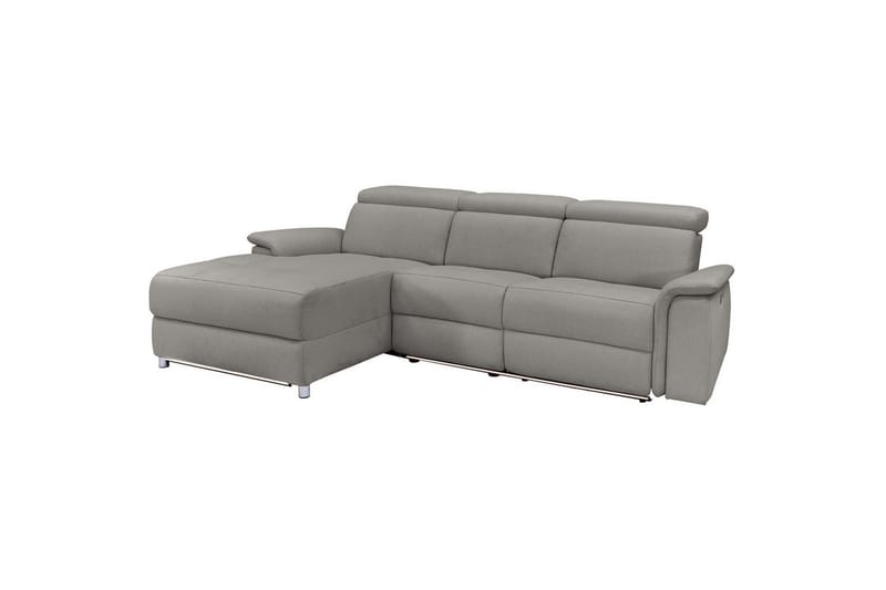 Hjørnesofa 3-personers Pareli Grå, Søndagsstof, Venstre Manuel Tilbagelæner, Grå, Søndagsstof, Venstre Manuel Tilbagelæner