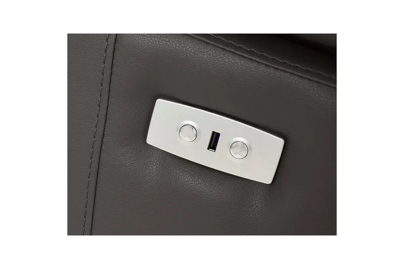 Hjørnesofa 3-personers Rayland Brun, PU, Venstre Elektrisk Tilbagelæner - Brun, PU, Venstre Elektrisk Tilbagelæner - Møbler - Sofaer - Lædersofaer