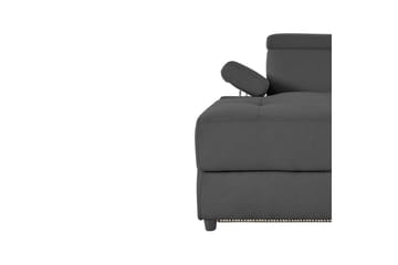 Hjørnesofa 3-personers Rayland Antracit, Søndagsstof, Venstre Elektrisk Tilbagelæner - Antracit, Søndagsstof, Venstre Elektrisk Tilbagelæner - Møbler - Sofaer - Recliner sofaer