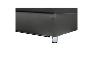Hjørnesofa 3-personers Pareli Sort, PU, Højre elektrisk liggestol - Sort, PU, Højre elektrisk liggestol - Møbler - Sofaer - Lædersofaer
