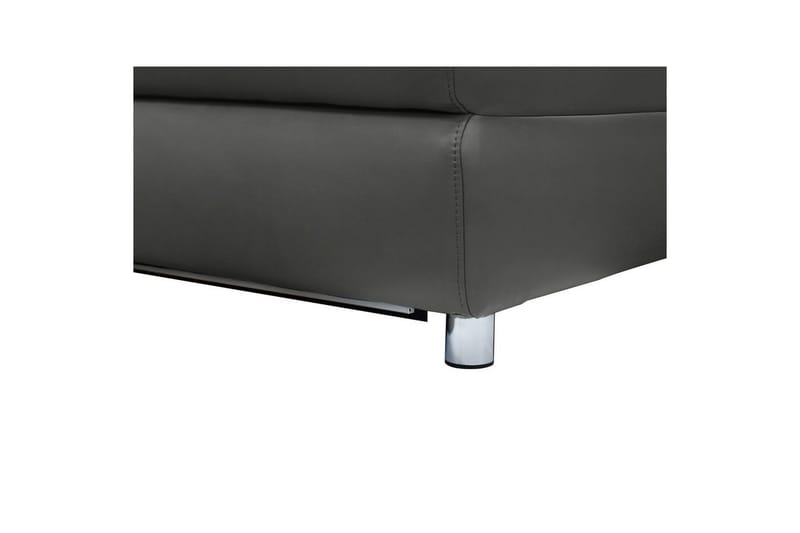 Hjørnesofa 3-personers Pareli Sort, PU, Højre elektrisk liggestol - Sort, PU, Højre elektrisk liggestol - Møbler - Sofaer - Lædersofaer