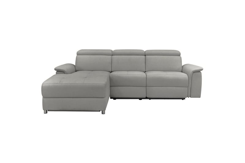 Hjørnesofa 3-personers Pareli Grå, Søndagsstof, Venstre Manuel Tilbagelæner - Grå, Søndagsstof, Venstre Manuel Tilbagelæner - Møbler - Sofaer - Recliner sofaer