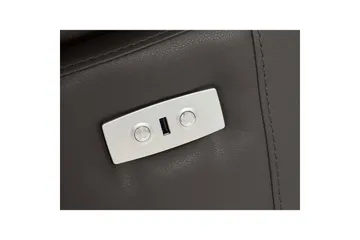 Hjørnesofa 3-personers Rayland Brun, PU, Højre elektrisk liggestol - Brun, PU, Højre elektrisk liggestol - Møbler - Sofaer - Lædersofaer