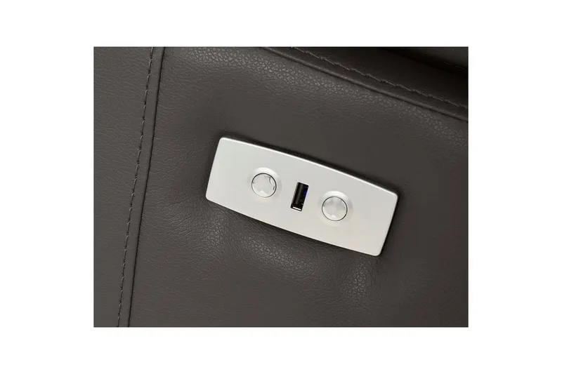 Hjørnesofa 3-personers Rayland Brun, Læder/PU, Venstre Elektrisk Tilbagelæner - Brun, Læder/PU, Venstre Elektrisk Tilbagelæner - Møbler - Sofaer - Lædersofaer