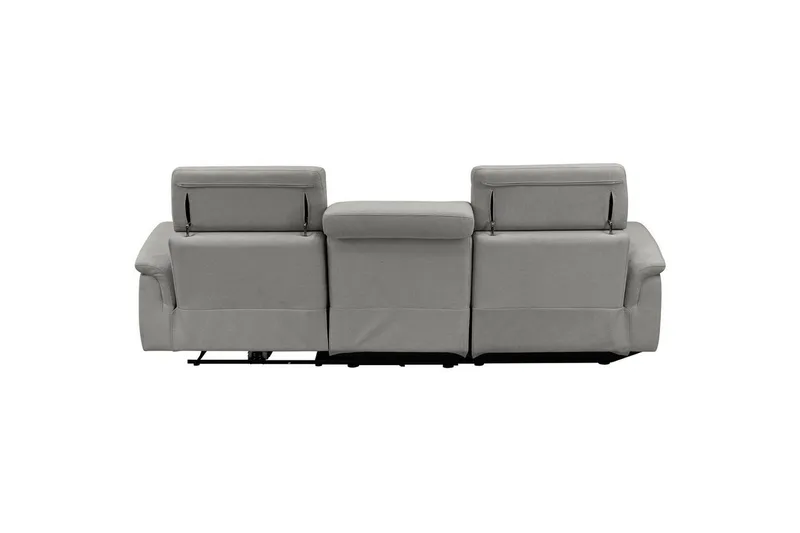 Hjørnesofa 3-personers Pareli Grå, Søndagsstof, Venstre Manuel Tilbagelæner - Grå, Søndagsstof, Venstre Manuel Tilbagelæner - Møbler - Sofaer - Recliner sofaer