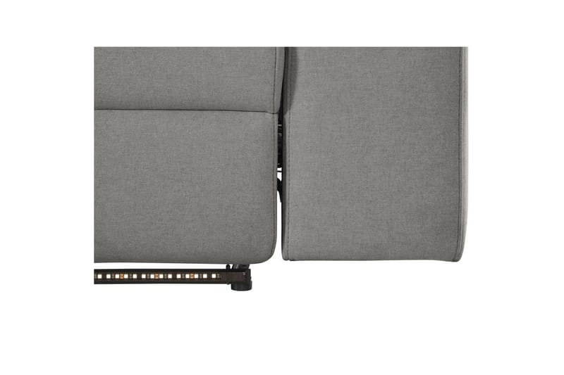 Hjørnesofa 3-personers Rayland Grå, Søndagsstof, Venstre Elektrisk Tilbagelæner - Grå, Søndagsstof, Venstre Elektrisk Tilbagelæner - Møbler - Sofaer - Recliner sofaer