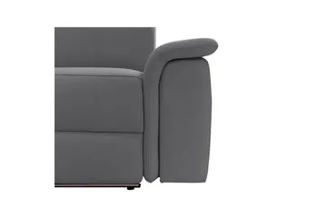 Hjørnesofa 3-personers Pareli Grå, Sandstof, Venstre Elektrisk Tilbagelæner - Grå, Sandstof, Venstre Elektrisk Tilbagelæner - Møbler - Sofaer - Recliner sofaer