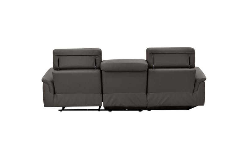 Hjørnesofa 3-personers Pareli Brun, Læder/PU, Venstre Elektrisk Tilbagelæner - Brun, Læder/PU, Venstre Elektrisk Tilbagelæner - Møbler - Sofaer - Lædersofaer