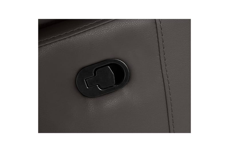 Hjørnesofa 3-personers Rayland Brun, PU, Højre manuel liggestol - Brun, PU, Højre manuel liggestol - Møbler - Sofaer - Lædersofaer