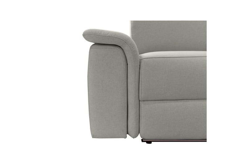 Hjørnesofa 3-personers Pareli Grå, Søndagsstof, Højre elektrisk liggestol - Grå, Søndagsstof, Højre elektrisk liggestol - Møbler - Sofaer - Recliner sofaer