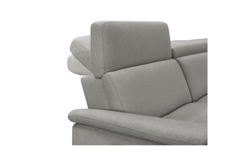 Hjørnesofa 3-personers Pareli Grå, Søndagsstof, Højre manuel liggestol - Grå, Søndagsstof, Højre manuel liggestol - Møbler - Sofaer - Recliner sofaer