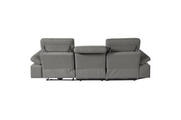 Hjørnesofa 3-personers Rayland Grå, Søndagsstof, Venstre Elektrisk Tilbagelæner - Grå, Søndagsstof, Venstre Elektrisk Tilbagelæner - Møbler - Sofaer - Recliner sofaer