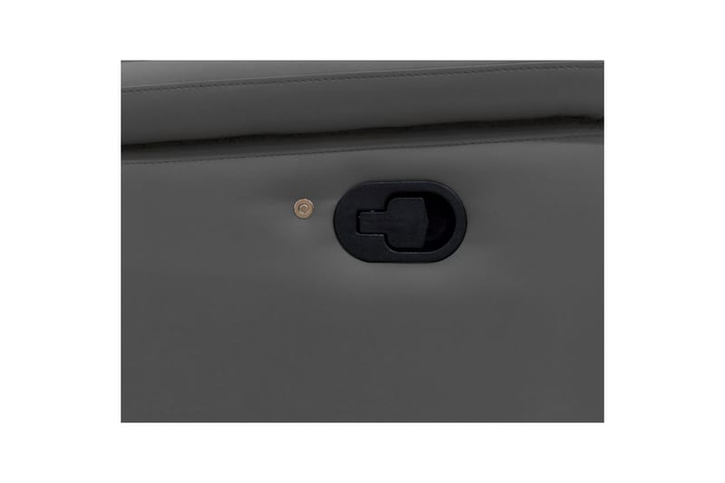 Hjørnesofa 3-personers Pareli Grå, Læder/PU, Højre manuel liggestol - Grå, Læder/PU, Højre manuel liggestol - Møbler - Sofaer - Lædersofaer