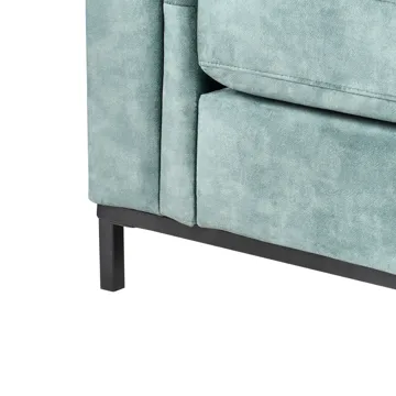 Hjørnesofa 4-personers Oslo venstrevendt - Blågrøn - Møbler - Sofaer - Sofa med chaiselong
