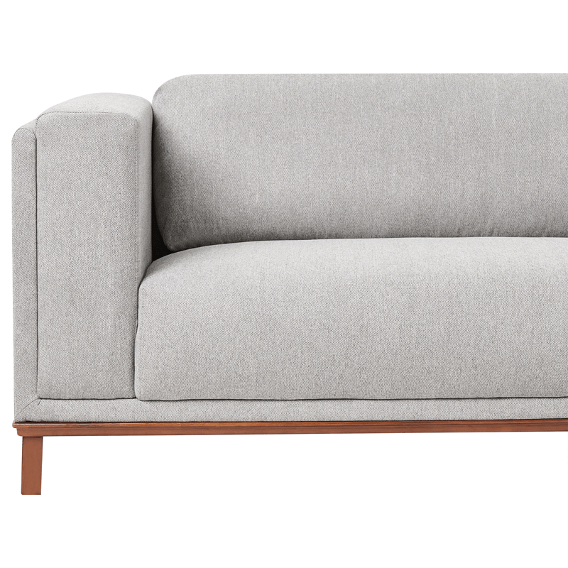 Hjørnesofa 4-personers Veng - Lysebrun, Grå - Møbler - Sofaer - Sofa med chaiselong