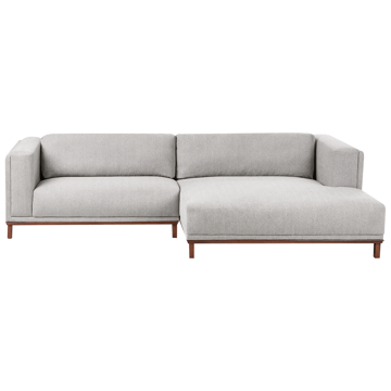 Hjørnesofa 4-personers Veng - Lysebrun, Grå - Møbler - Sofaer - Sofa med chaiselong