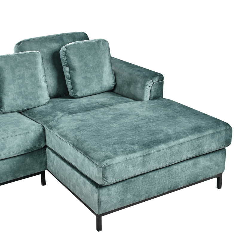 Hjørnesofa 4-personers Oslo venstrevendt - Blågrøn - Møbler - Sofaer - Sofa med chaiselong