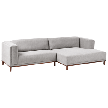 Hjørnesofa 4-personers Veng - Lysebrun, Grå - Møbler - Sofaer - Sofa med chaiselong