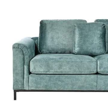 Hjørnesofa 4-personers Oslo venstrevendt - Blågrøn - Møbler - Sofaer - Sofa med chaiselong