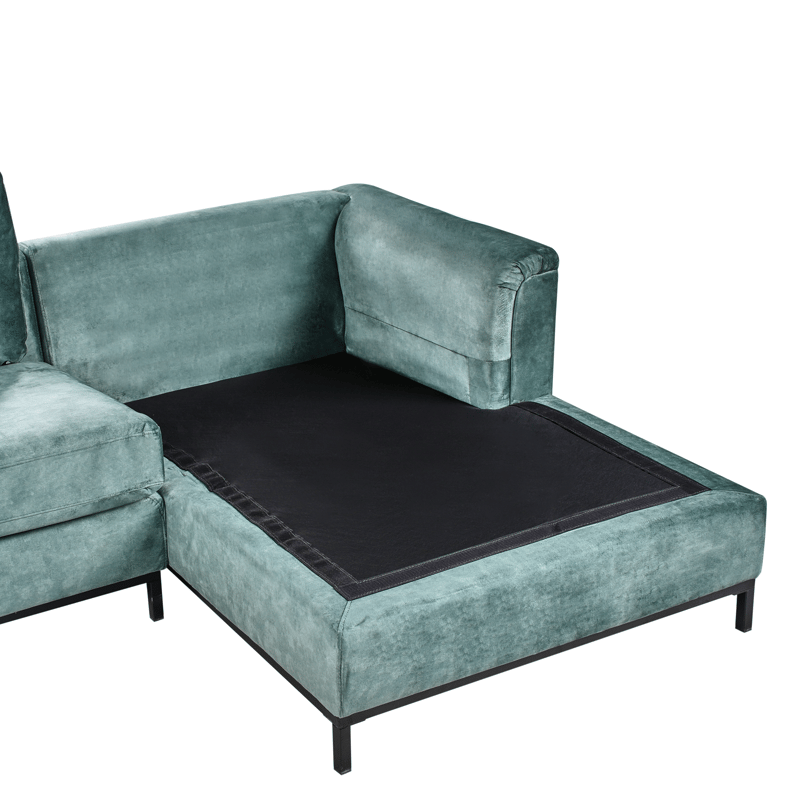 Hjørnesofa 4-personers Oslo venstrevendt - Blågrøn - Møbler - Sofaer - Sofa med chaiselong