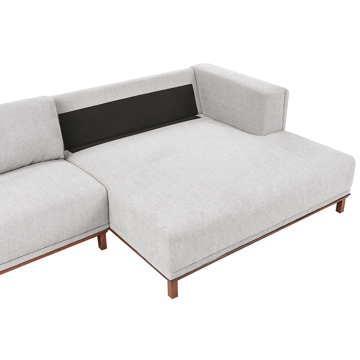 Hjørnesofa 4-personers Veng - Lysebrun, Grå - Møbler - Sofaer - Sofa med chaiselong