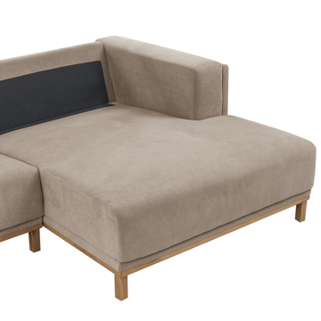 Hjørnesofa 5-personers Veng - Taupe - Møbler - Sofaer - Sofa med chaiselong
