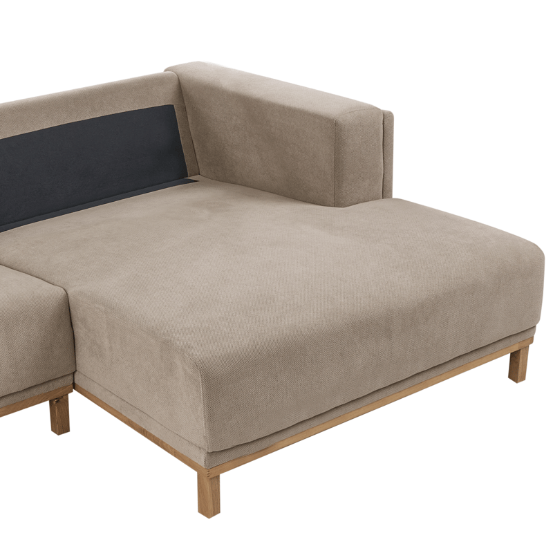 Hjørnesofa 5-personers Veng - Taupe - Møbler - Sofaer - Sofa med chaiselong
