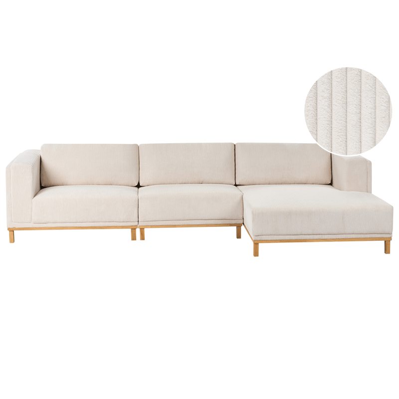 Hjørnesofa 5-personers Veng, Lysebrun, lys beige
