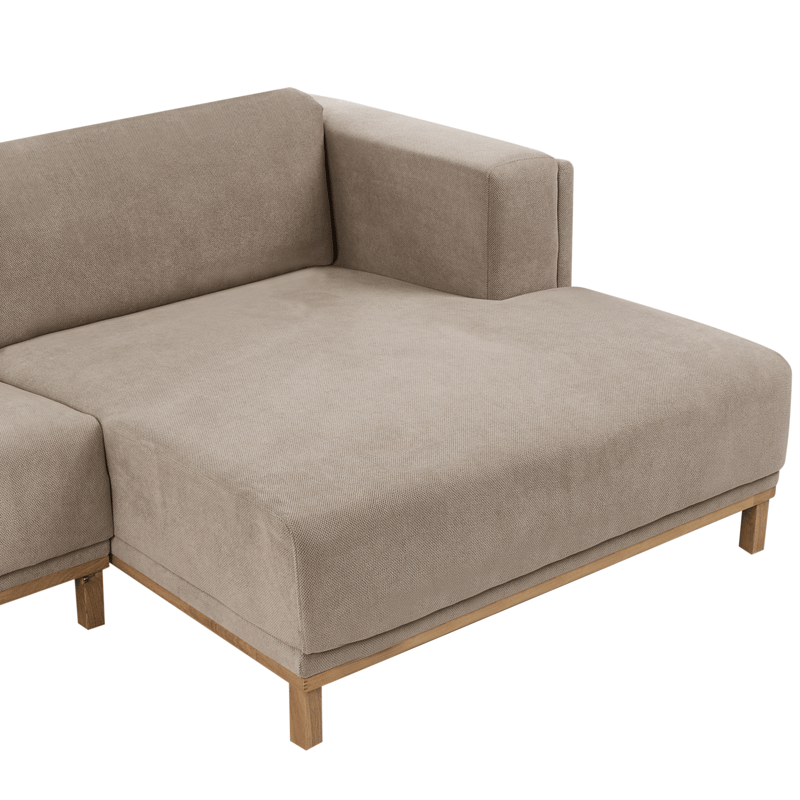Hjørnesofa 5-personers Veng - Taupe - Møbler - Sofaer - Sofa med chaiselong