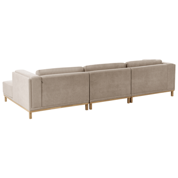 Hjørnesofa 5-personers Veng - Taupe - Møbler - Sofaer - Sofa med chaiselong