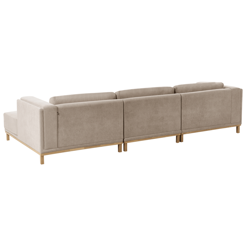 Hjørnesofa 5-personers Veng - Taupe - Møbler - Sofaer - Sofa med chaiselong