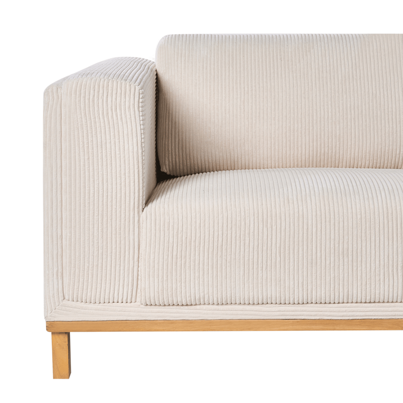 Hjørnesofa 5-personers Veng - Lysebrun, lys beige - Møbler - Sofaer - Sofa med chaiselong