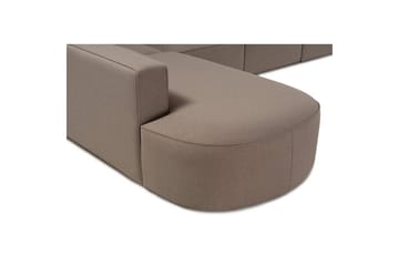 Hjørnesofa Abbas Lysebrun - Lysebrun - Møbler - Sofaer - Hjørnesofa
