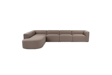 Hjørnesofa Abbas Lysebrun - Lysebrun - Møbler - Sofaer - Hjørnesofa