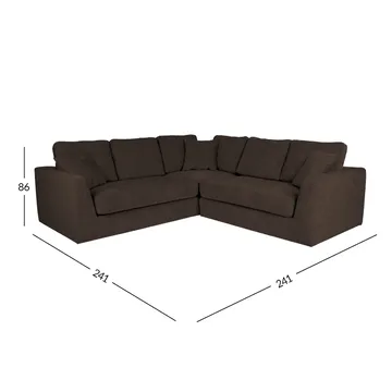 Hjørnesofa Alvtor - mørkegrå - Møbler - Sofaer - Hjørnesofa