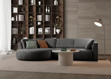 Hjørnesofa Atelier Del Sofa Venezia Venstre (310 x 75 x 105 cm) Antracit - Antracit - Møbler - Sofaer - Hjørnesofa