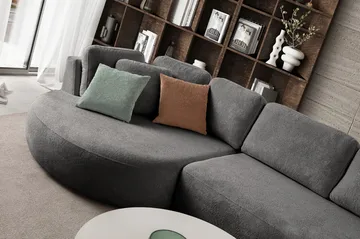 Hjørnesofa Atelier Del Sofa Venezia Venstre (310 x 75 x 105 cm) Antracit - Antracit - Møbler - Sofaer - Hjørnesofa