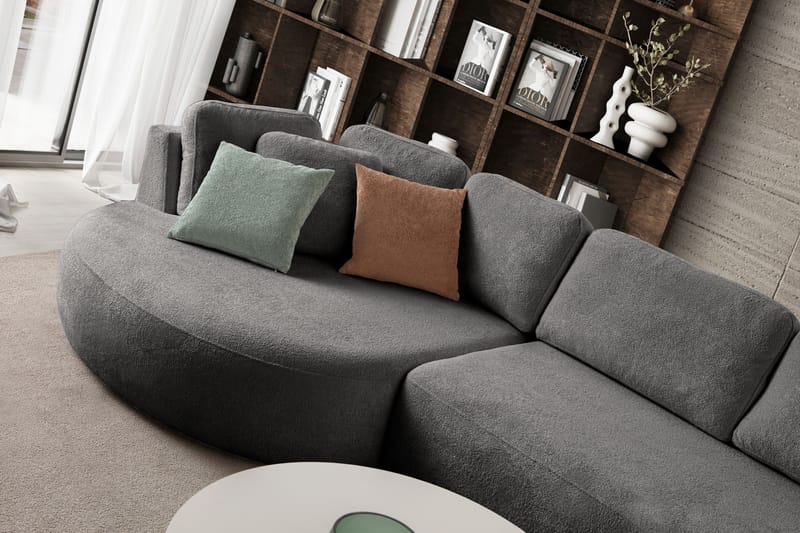 Hjørnesofa Atelier Del Sofa Venezia Venstre (310 x 75 x 105 cm) Antracit - Antracit - Møbler - Sofaer - Hjørnesofa