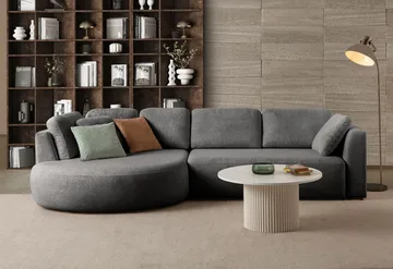 Hjørnesofa Atelier Del Sofa Venezia Venstre (310 x 75 x 105 cm) Antracit - Antracit - Møbler - Sofaer - Hjørnesofa