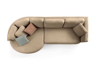 Hjørnesofa Atelier Del Sofa Venezia Venstre (310 x 75 x 105 cm) Brun - Brun - Møbler - Sofaer - Hjørnesofa