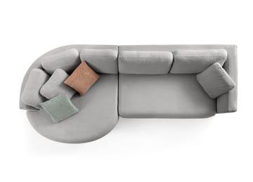 Hjørnesofa Atelier Del Sofa Venezia Venstre (310 x 75 x 105 cm) Grå - Grå - Møbler - Sofaer - Hjørnesofa