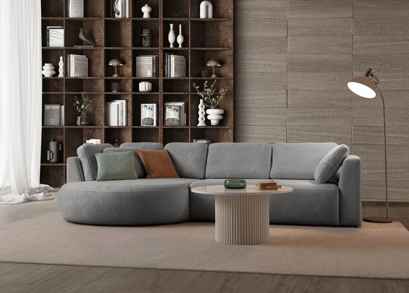 Hjørnesofa Atelier Del Sofa Venezia Venstre (310 x 75 x 105 cm) Grå - Grå - Møbler - Sofaer - Hjørnesofa