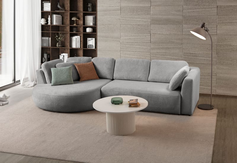 Hjørnesofa Atelier Del Sofa Venezia Venstre (310 x 75 x 105 cm) Grå - Grå - Møbler - Sofaer - Hjørnesofa